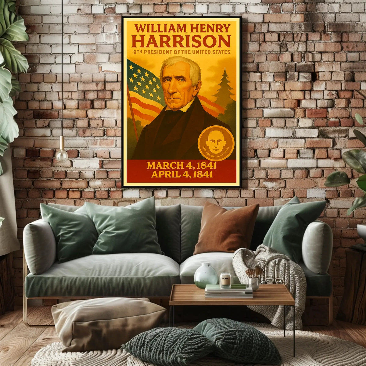 William Henry Harrison 9th President Poster