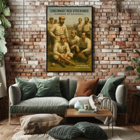 Cincinnati Red Stockings Pioneers of Baseball Poster