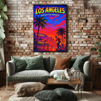 Los Angeles The City of Angels Poster PosterGoat