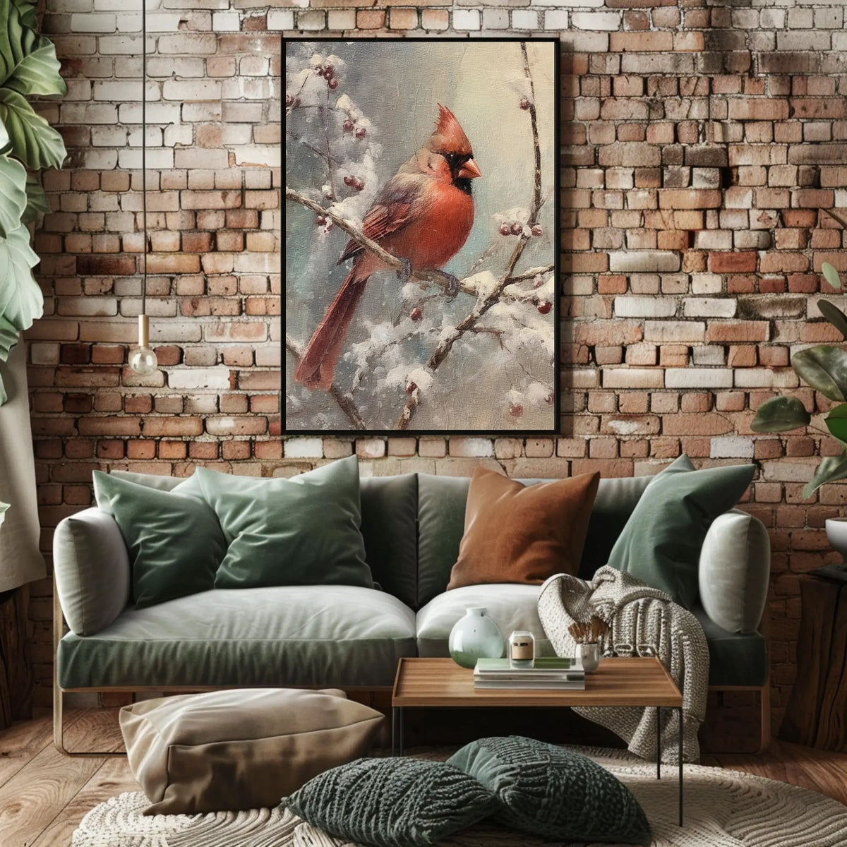 Winter Cardinal Poster
