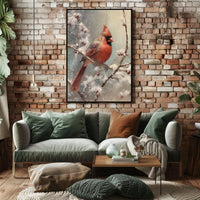 Winter Cardinal Poster