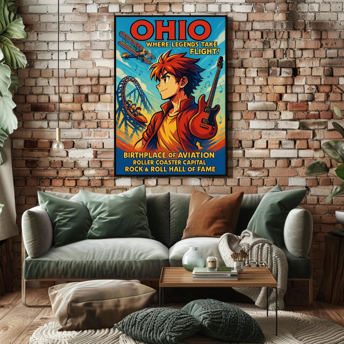 Ohio Where Legends Take Flight Poster
