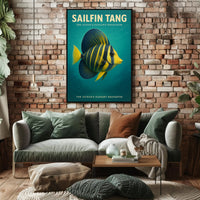 Sailfin Tang The Ocean’s Elegant Navigator Poster PosterGoat