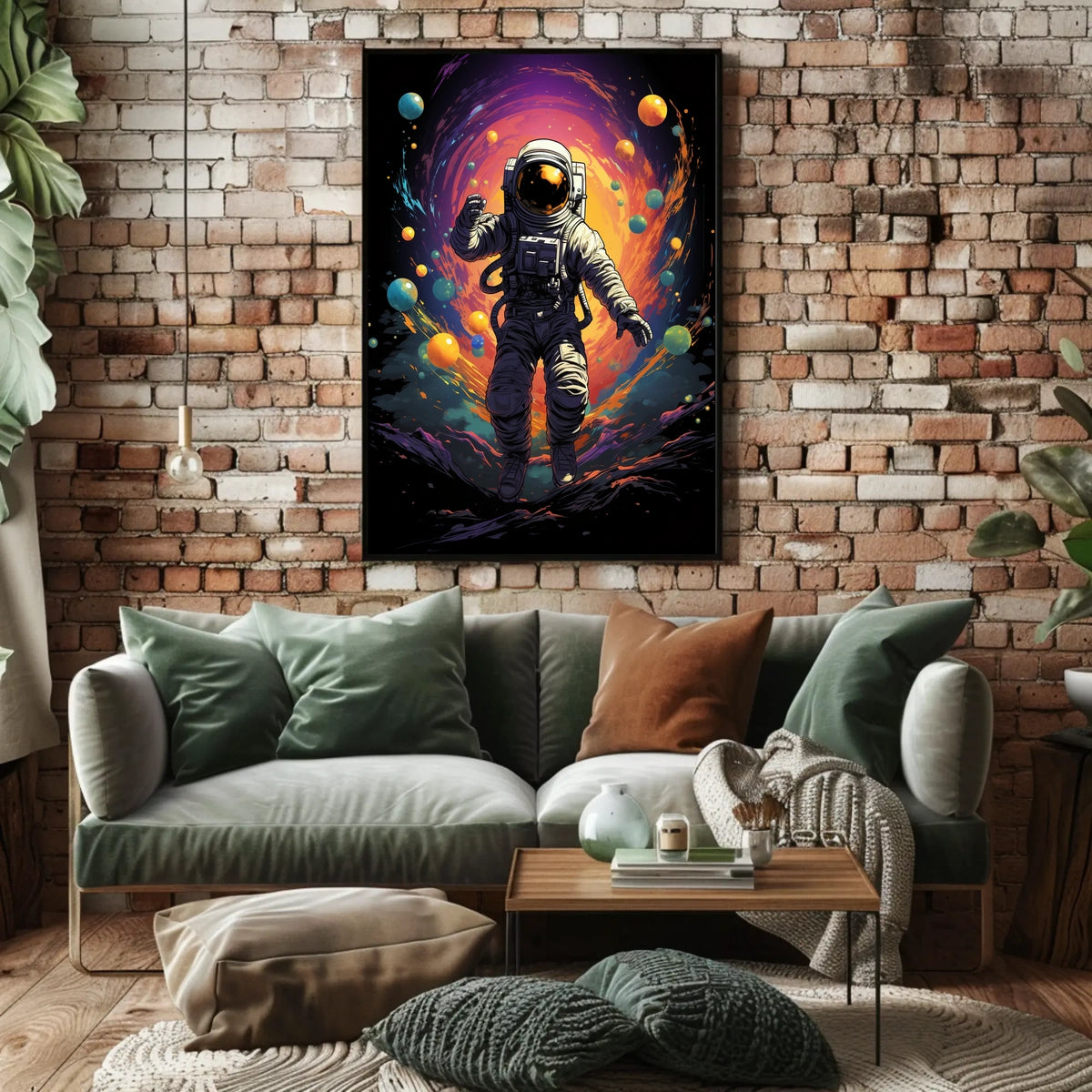 Cosmic Odyssey Astronaut Art Surrealism Dreamers Poster