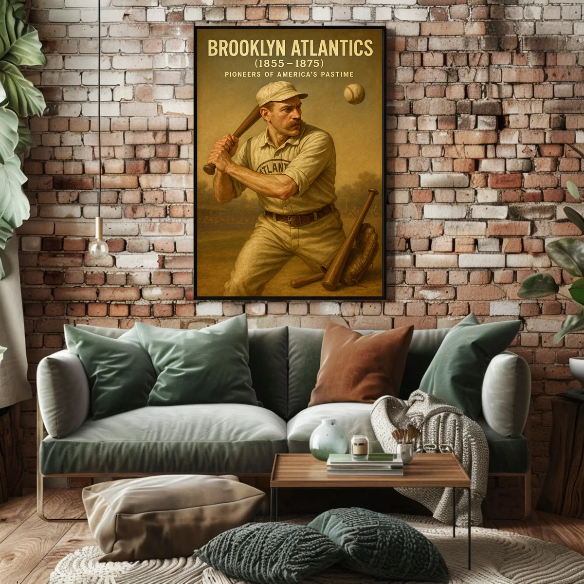 Brooklyn Atlantics Pioneers of Americas Pastime Poster