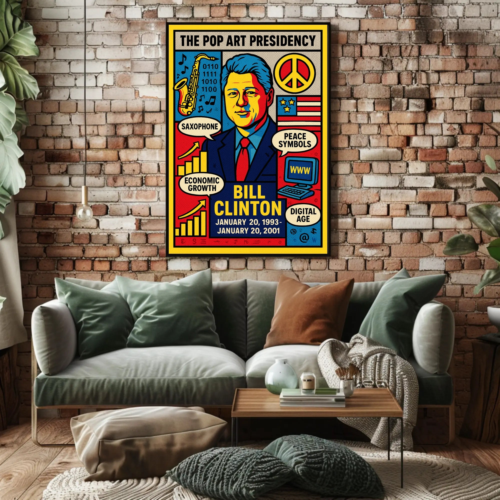 Bill Clinton The Pop Art Presidency Poster PosterGoat