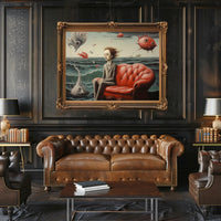 Surreal Ocean Dreamscape: Artistic Poster