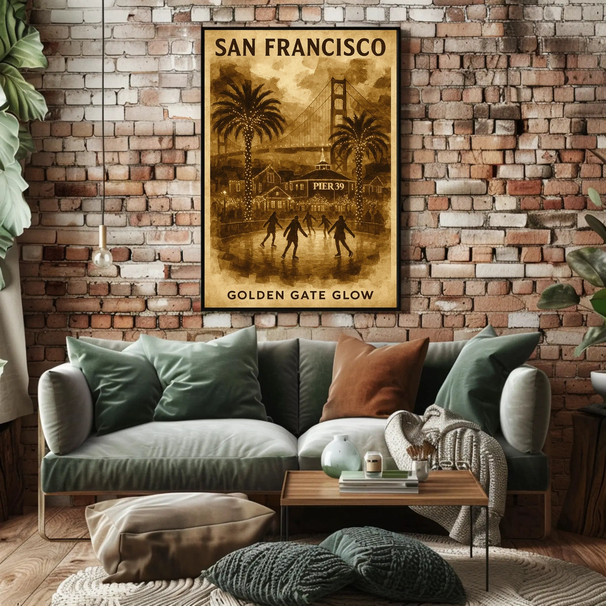 San Francisco Golden Gate Glow Poster