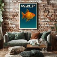 Goldfish Carassius Auratus Poster PosterGoat