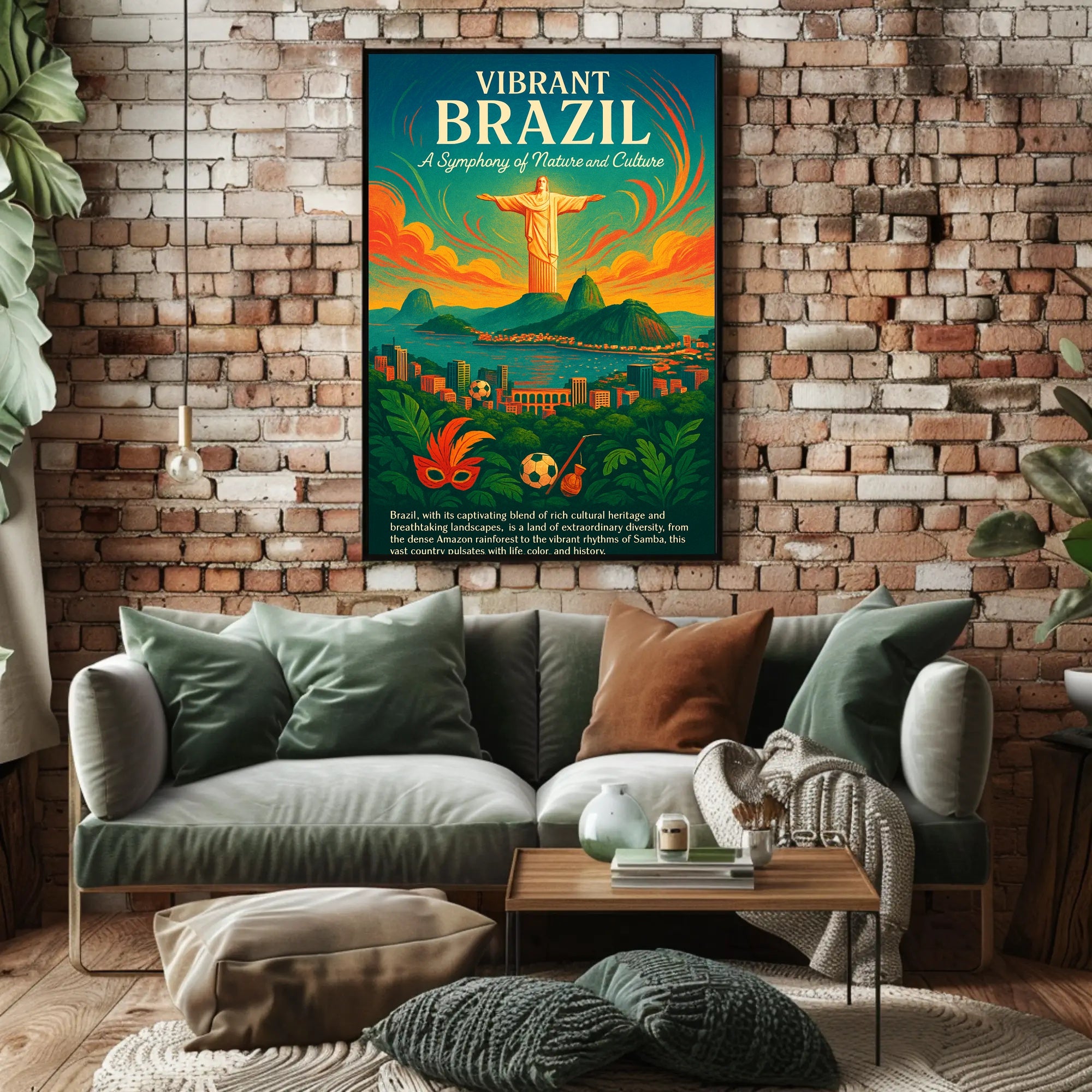 Vibrant Brazil A Symphony Of Nature And Poster