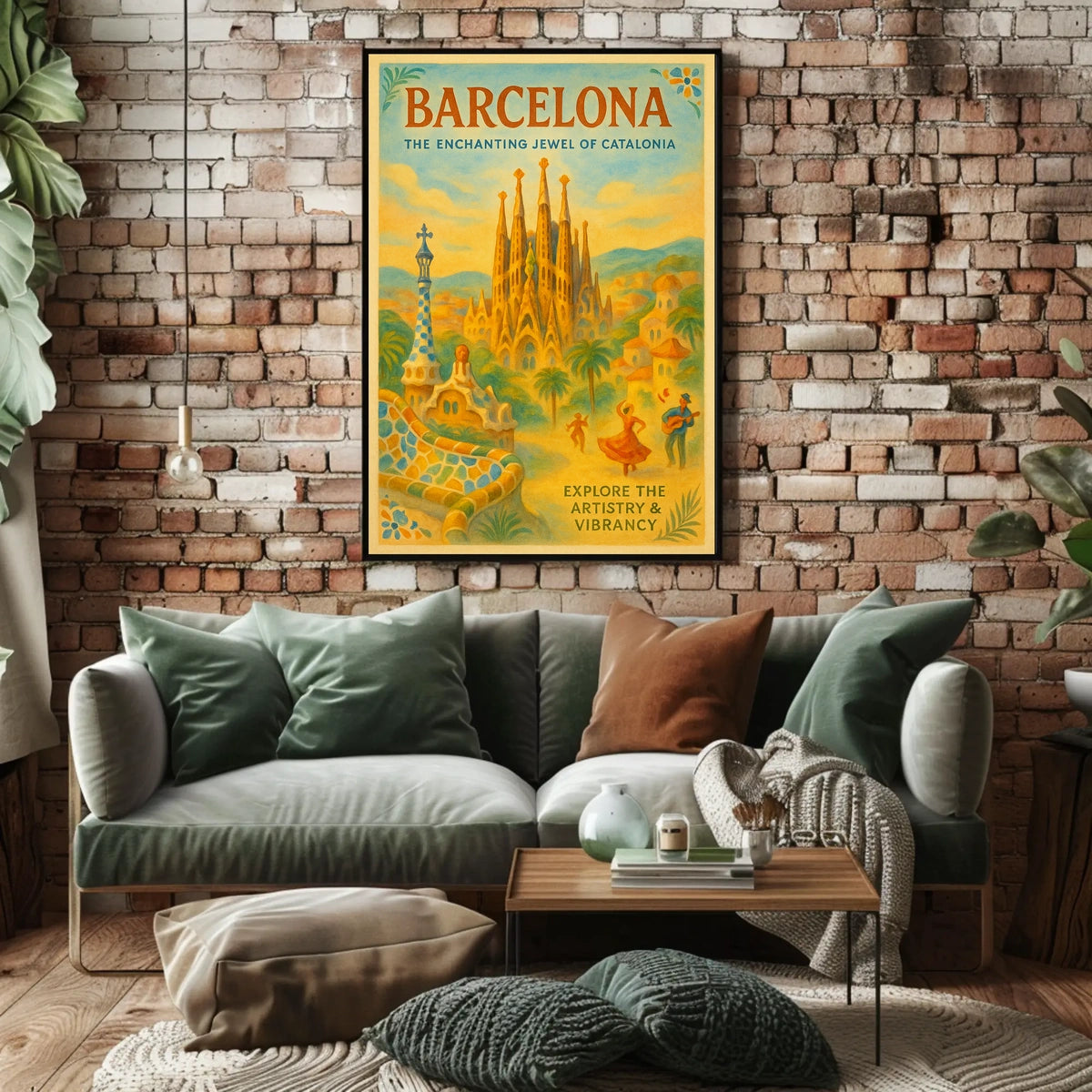 Barcelona The Enchanting Jewel of Catalonia Poster