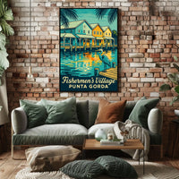FishermenS Village Punta Gorda Poster
