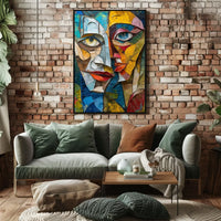 Futuristic Cityscape with Neon Lights Poster