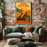 John Adams 2nd President Poster
