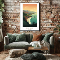 Big Sur Coastal Landscape Poster PosterGoat