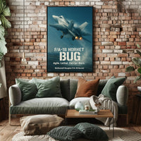 F/A-18 Hornet Fighter Jet in Flight Poster