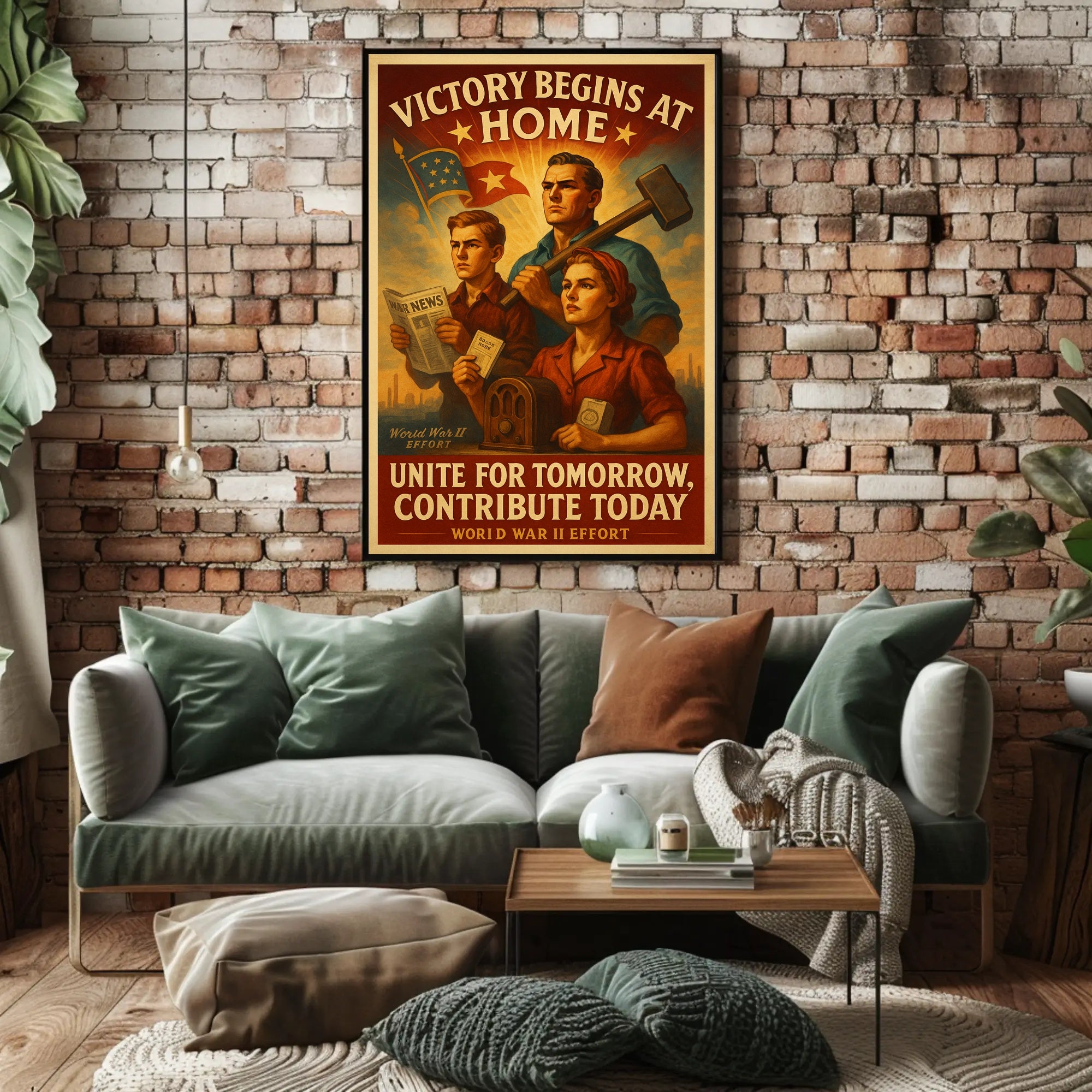 Victory Begins at Home Poster