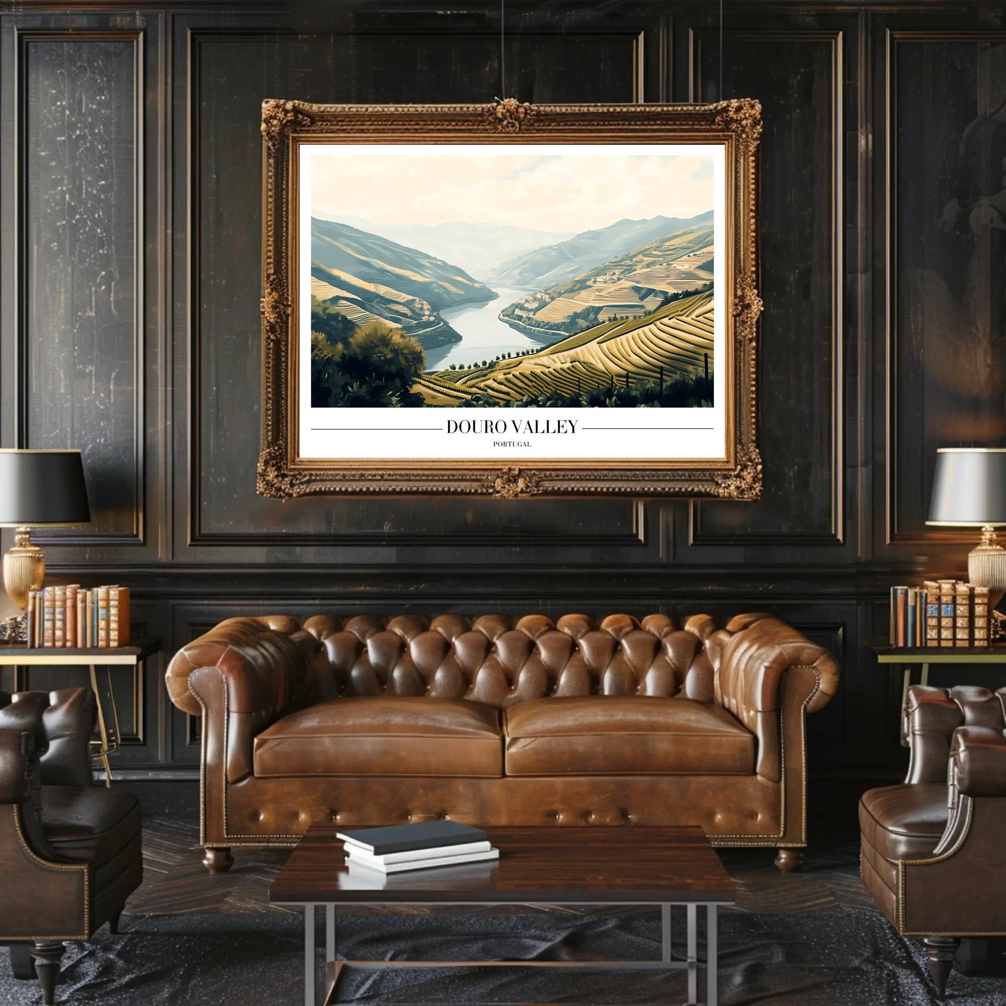 Douro Valley Portugal Scenic Travel Poster