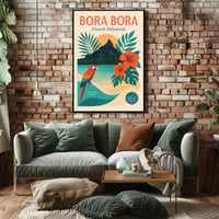 Bora Bora Tropical Escape Travel Poster PosterGoat