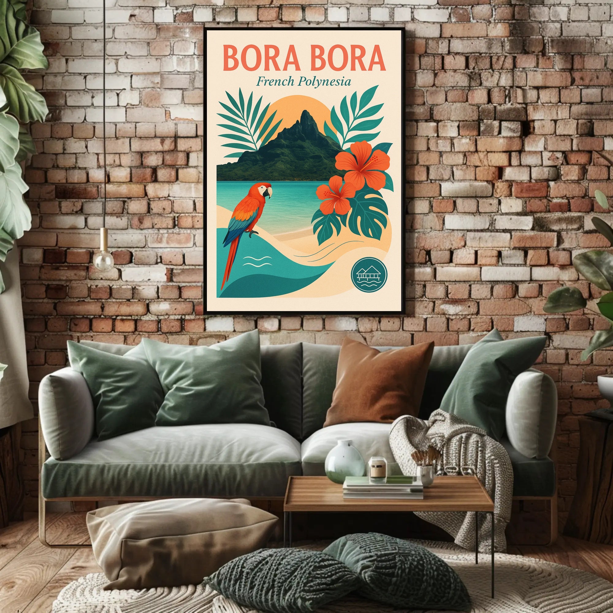 Bora Bora Tropical Escape Travel Poster PosterGoat