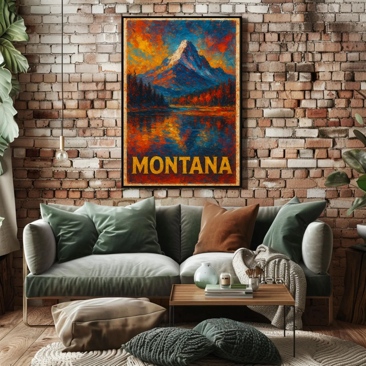 Montana Landscape Wanderlust Decor Poster