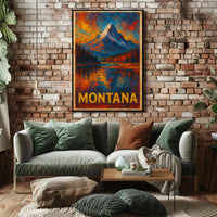 Montana Landscape Wanderlust Decor Poster