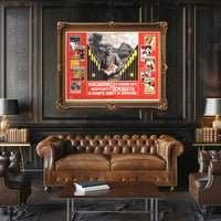 Red Army Soldier Spread Books for Light and Knowledge Poster