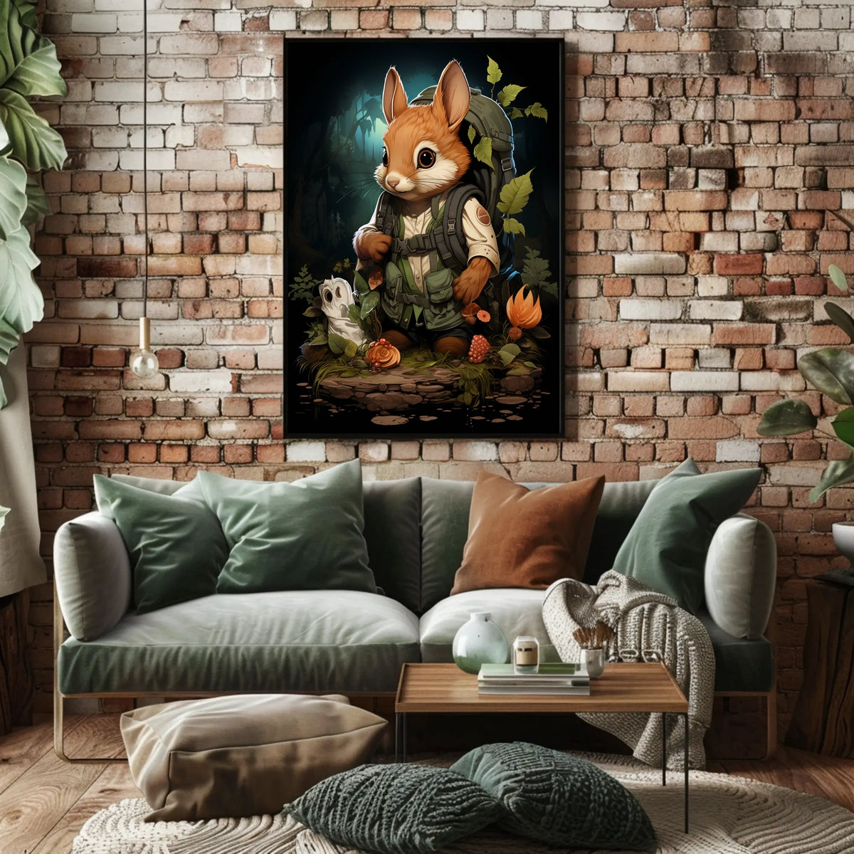 Adventurous Woodland Wanderer Poster
