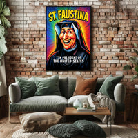 St. Faustina - Tin President of the United States Poster PosterGoat