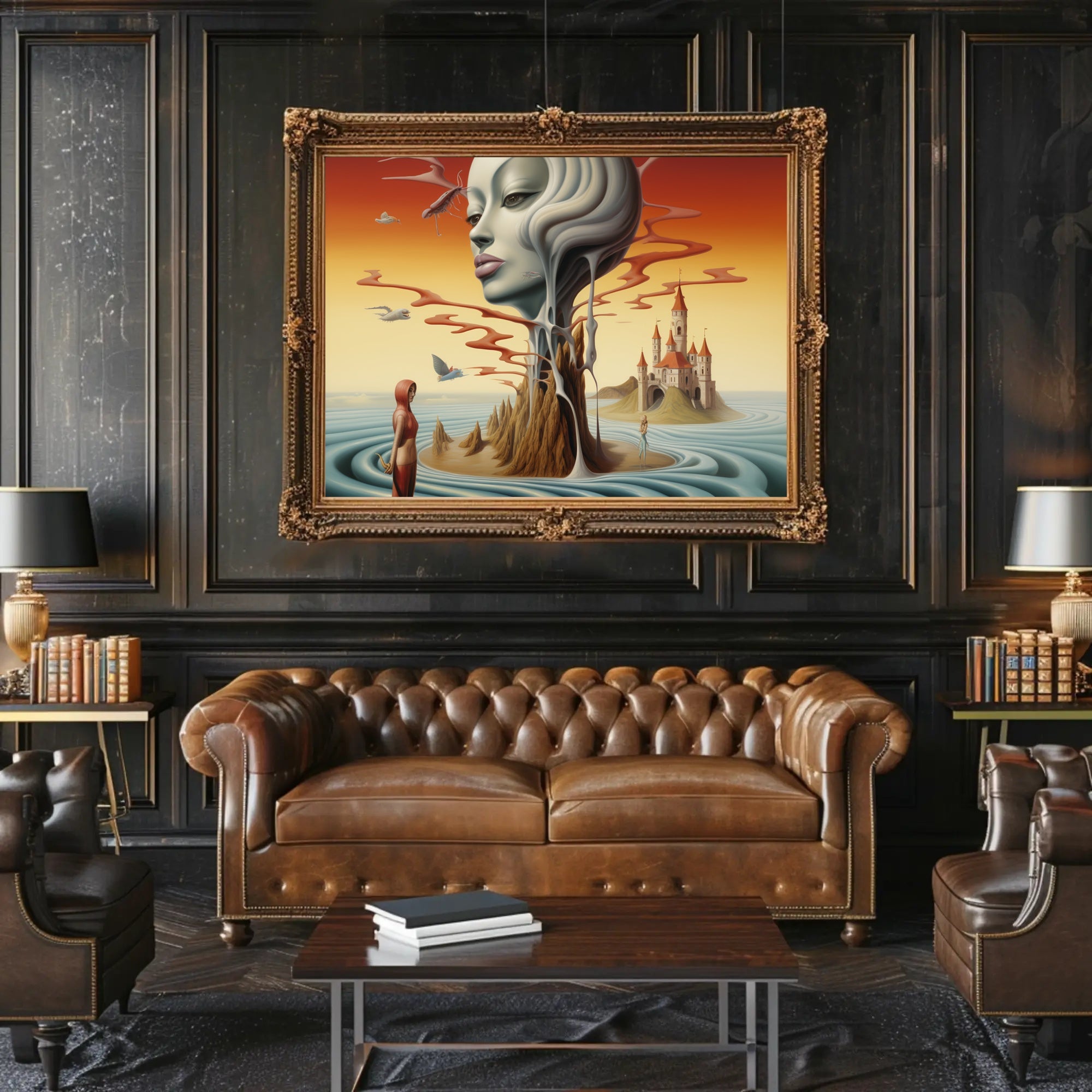 Dreamlike Surrealism Art Print Landscape in Fantasy or Mythology Poster