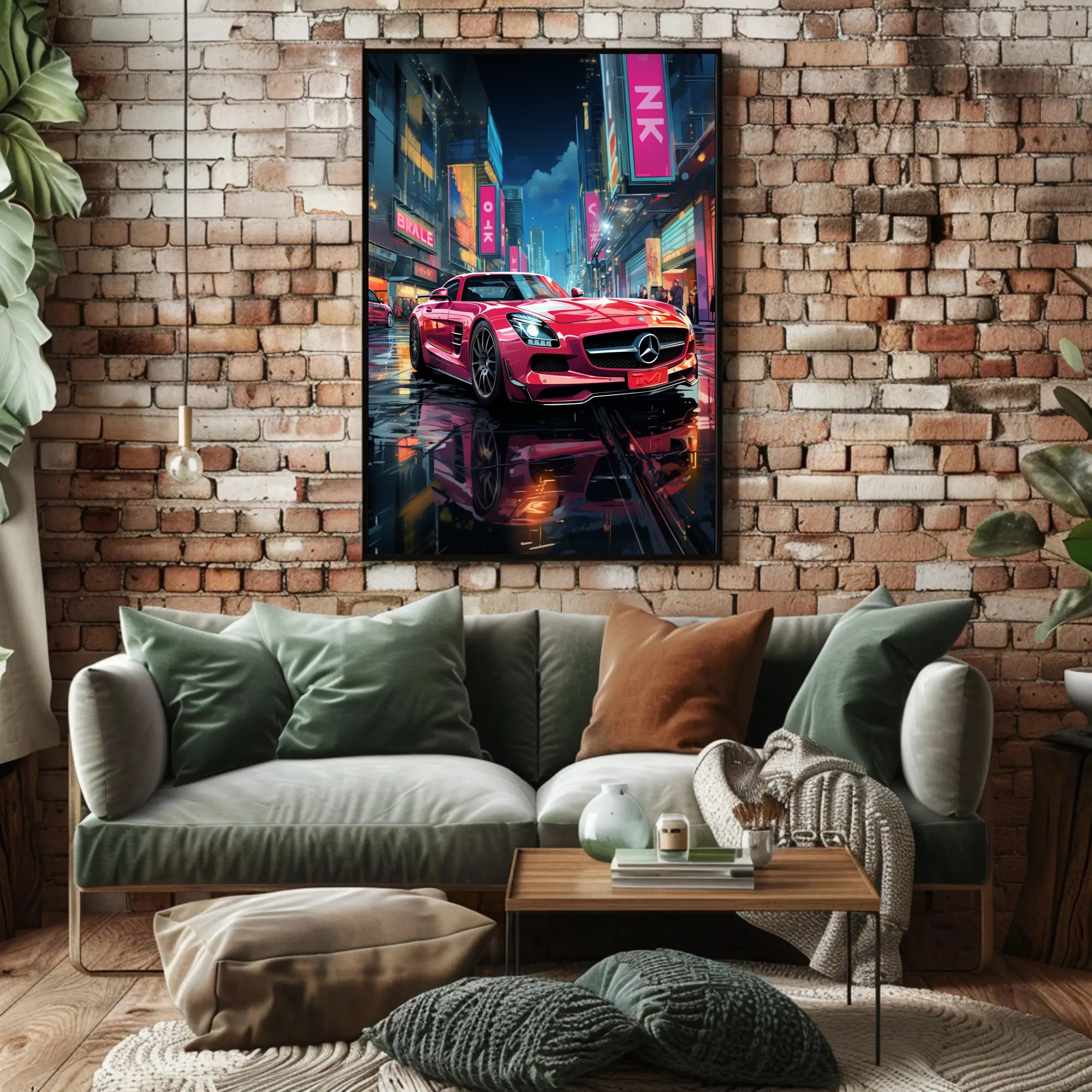 Urban Night Drive Poster PosterGoat