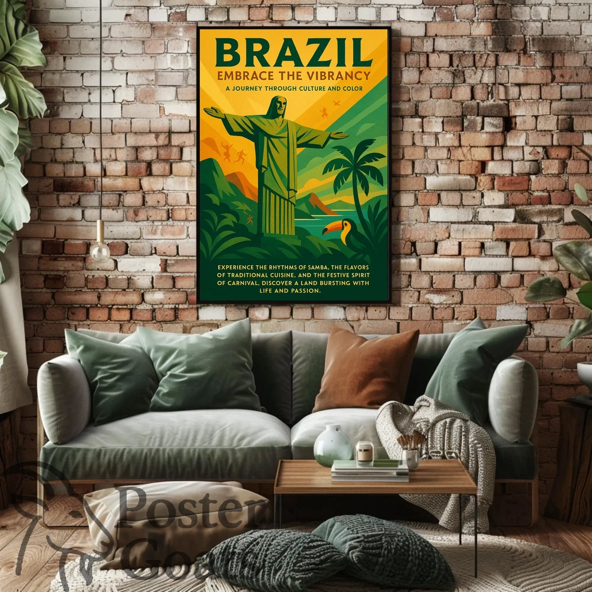 Brazilian Vibrancy and Culture Travel Poster