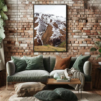 Majestic Mountain Landscape Photorealistic Poster Art