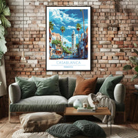Casablanca Cityscape Poster