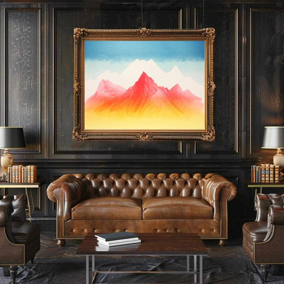 Vibrant Peaks Poster