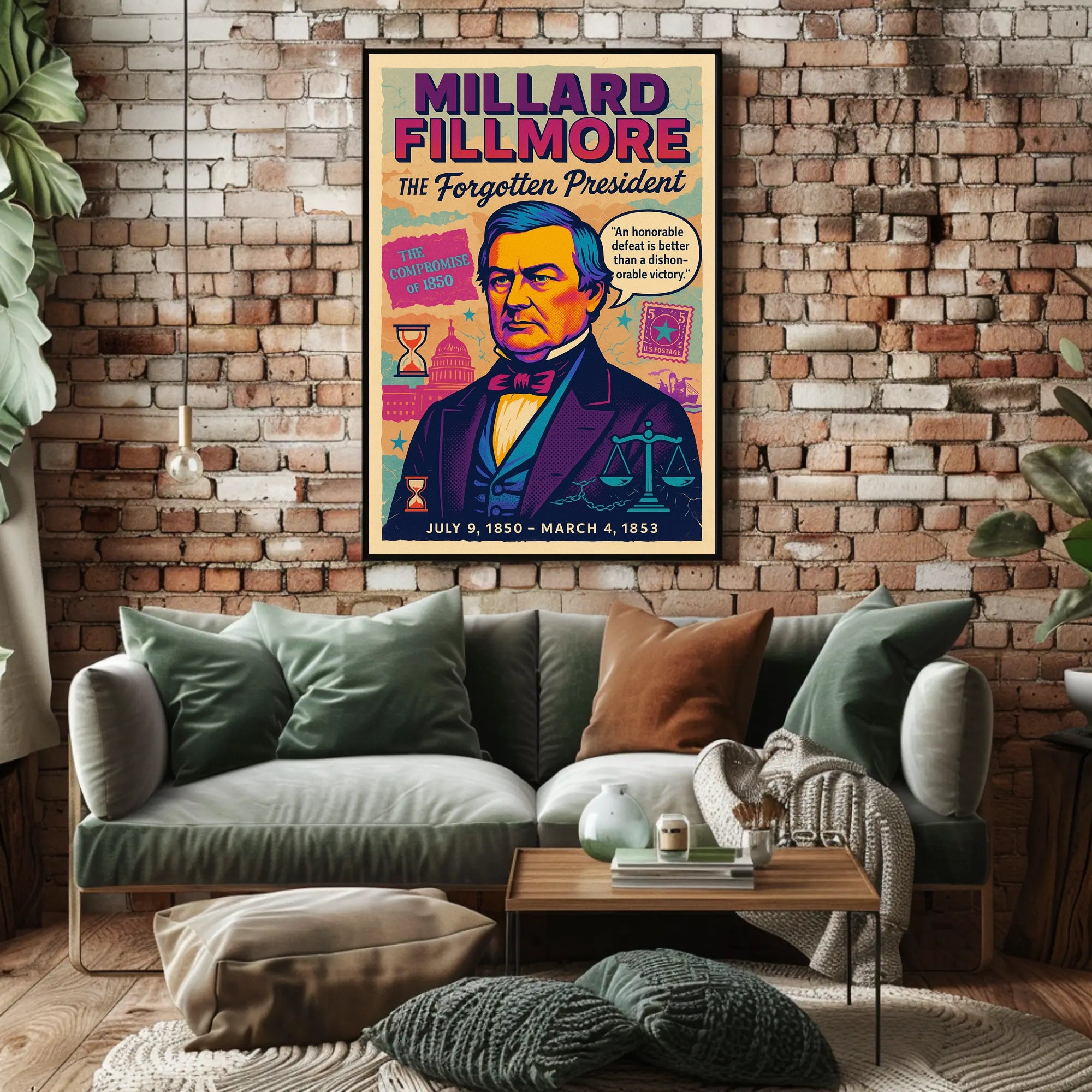 Millard Fillmore The Forgotten President Poster PosterGoat