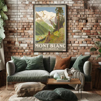 Mont Blanc Adventure Travel Poster PosterGoat