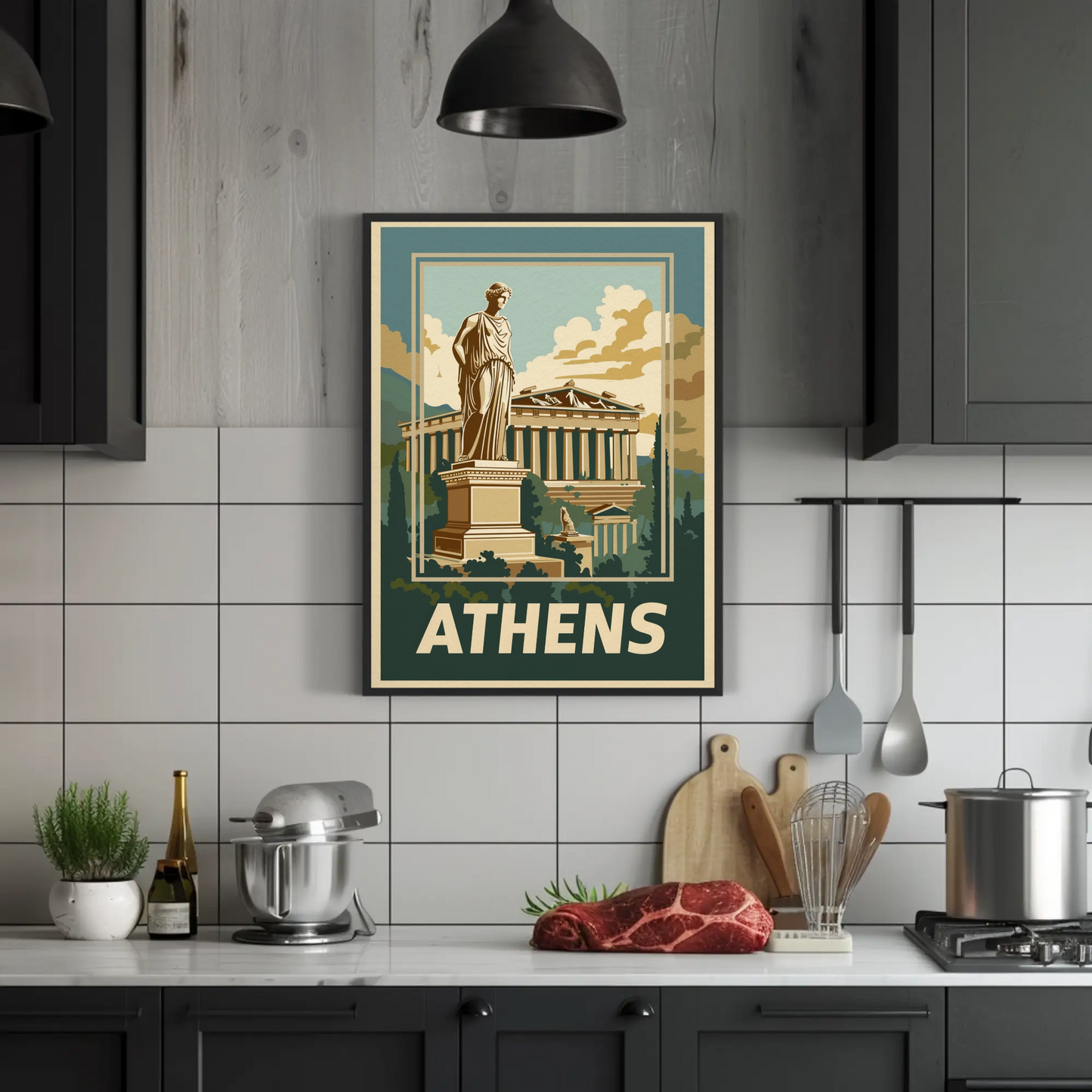 Athens Vintage Travel Poster