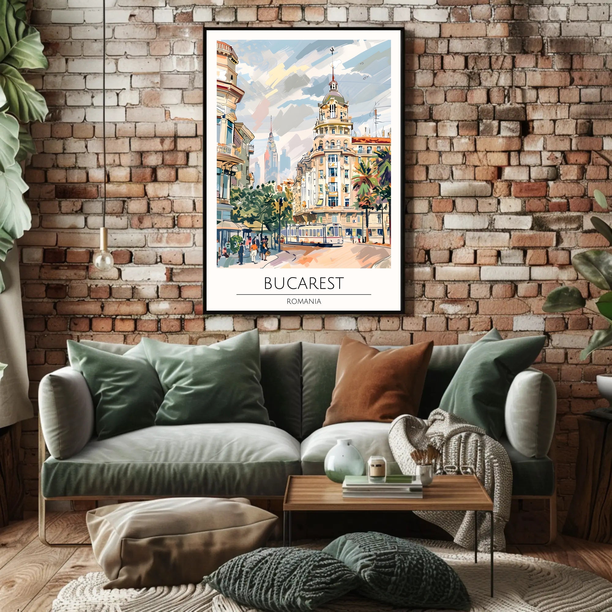 Bucarest Cityscape Poster PosterGoat