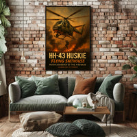 HH-43 Huskie in Action Military Recruitment Poster