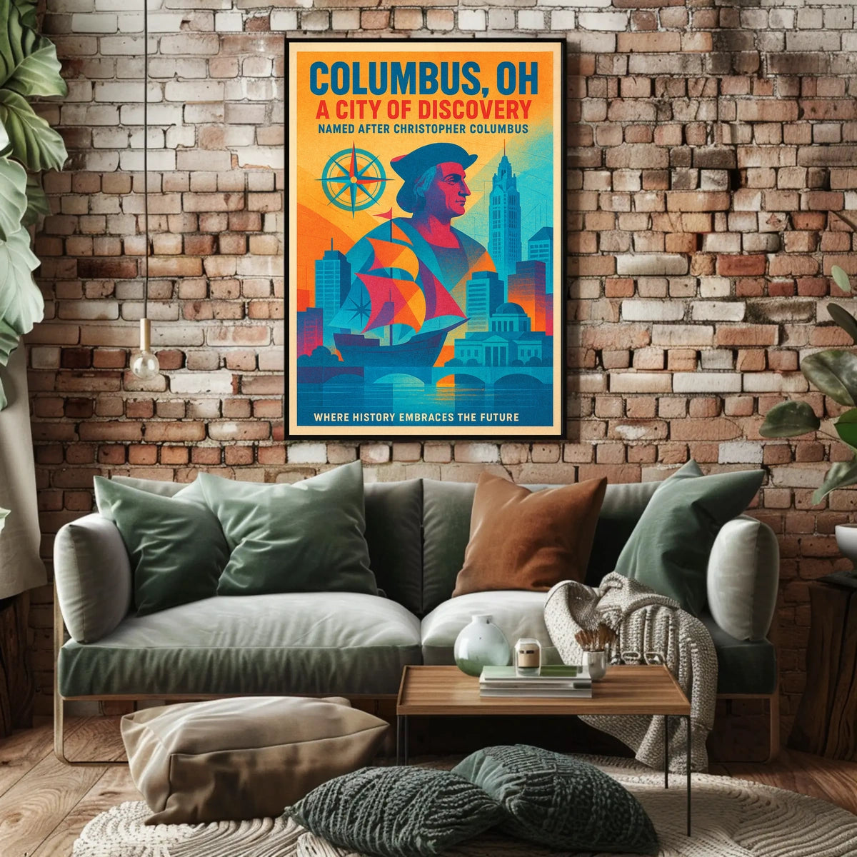 Columbus, OH A City of Discovery Poster