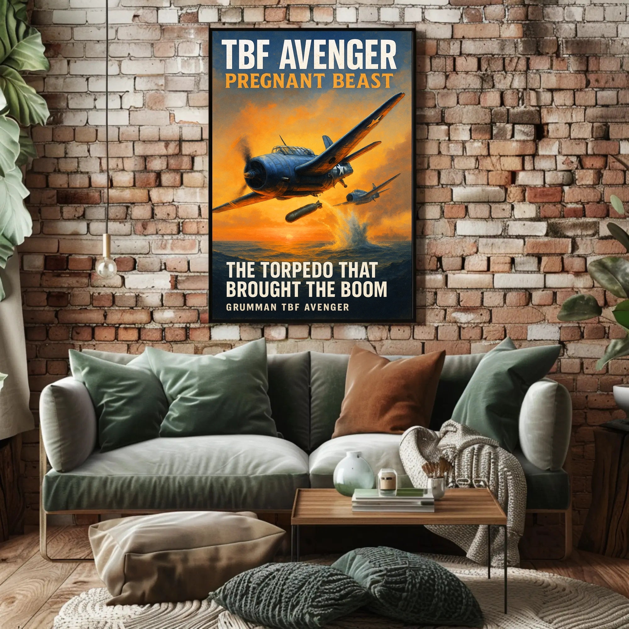 TBF Avenger - The Torpedo Bomber Poster PosterGoat