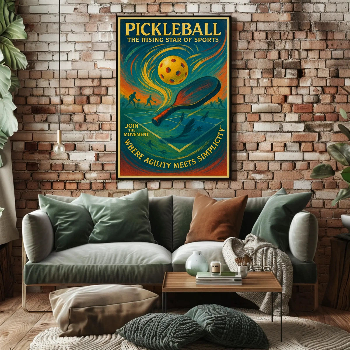 Pickleball The Rising Star of Sports Poster