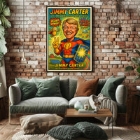 Jimmy Carter Vintage Americana Wall Print PosterGoat