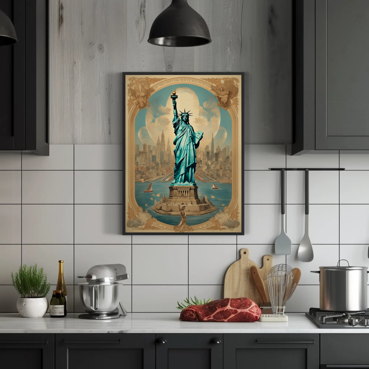 Statue of Liberty Vintage Poster