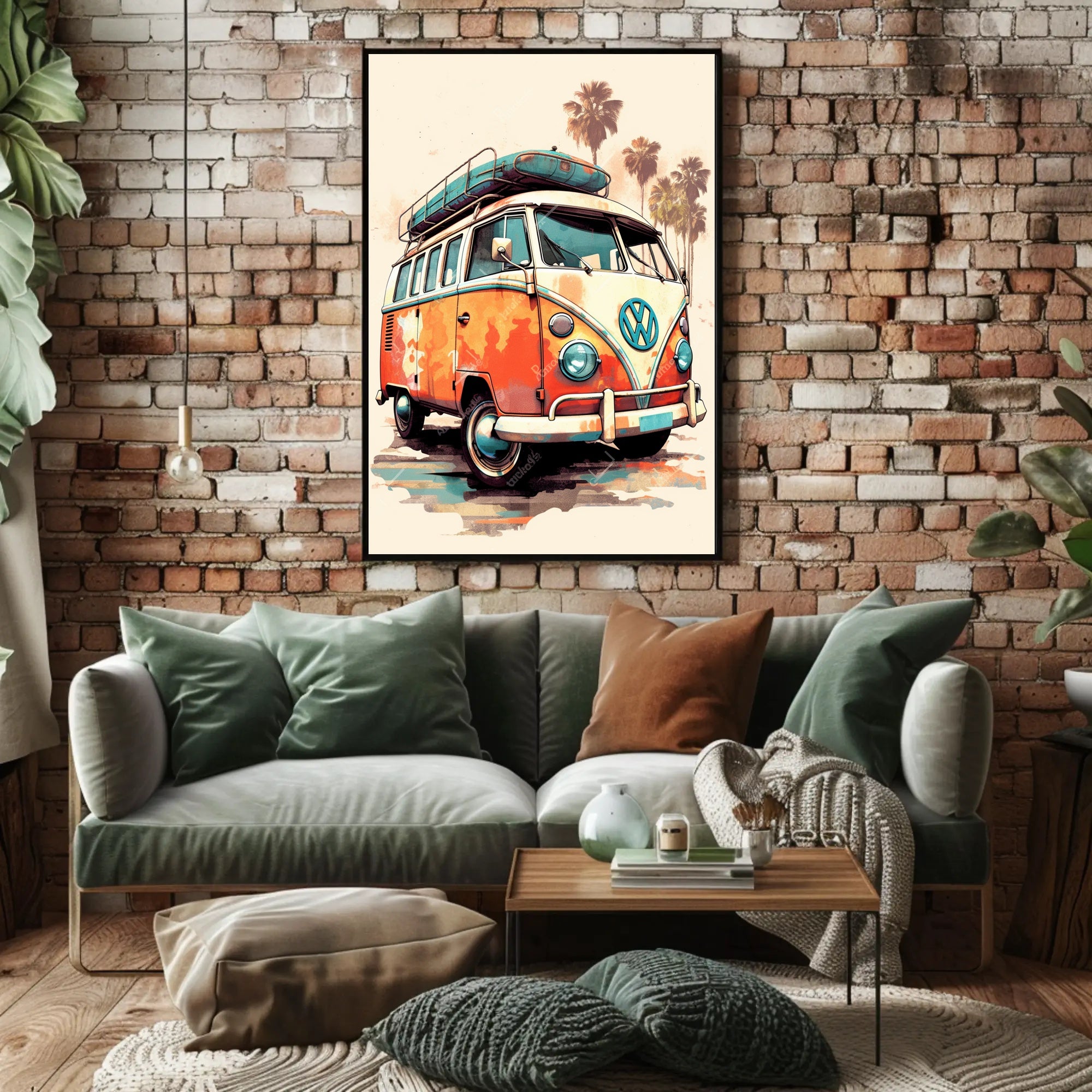 Vintage Road Trip Vibes Poster