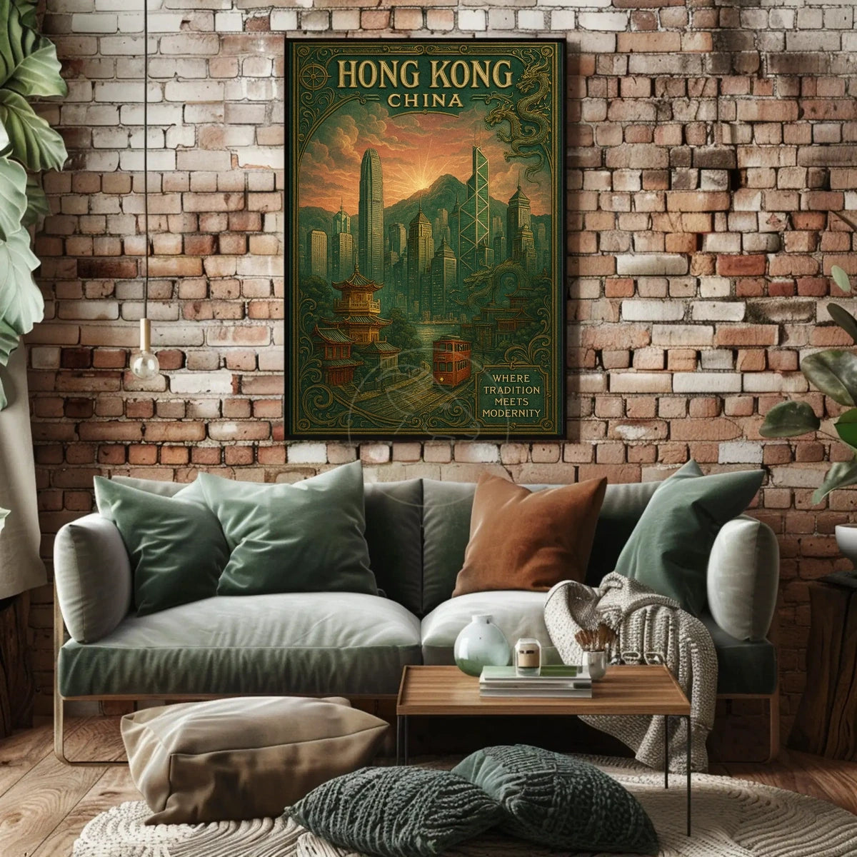 Hong Kong's Charming Blend Urban or Cityscape Poster