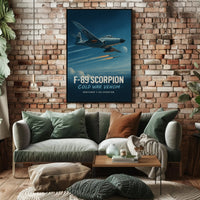Northrop F-89 Scorpion Jet Cold War Tribute Poster