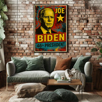 Joe Biden 46th President of the United States Graffiti Pop Art Poster