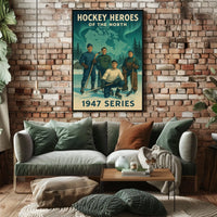 Hockey Heroes of the North 1947 Series Poster